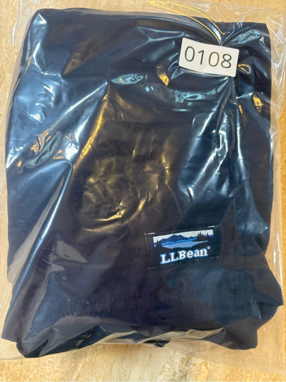 LL Bean Mens Large Blue Supplex Nylon Mesh Lined Board Swim Shorts Trunks - Picture 8 of 8